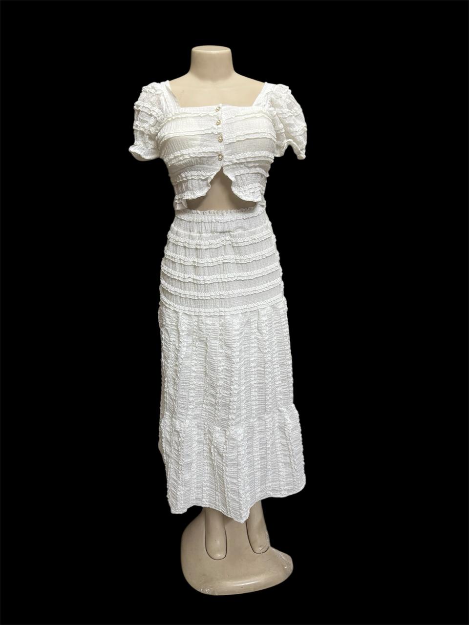 Long Skirt White